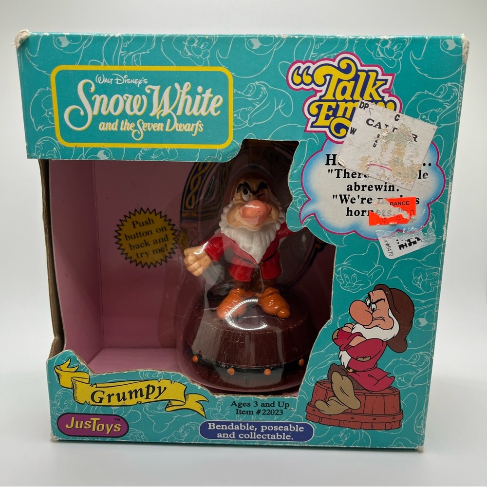 Walt Disney Snow White and the Seven Dwarfs Just Toy Talk Ems Grumpy (NO SOUND)
